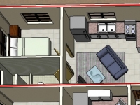 1 Slaapkamer Appartement